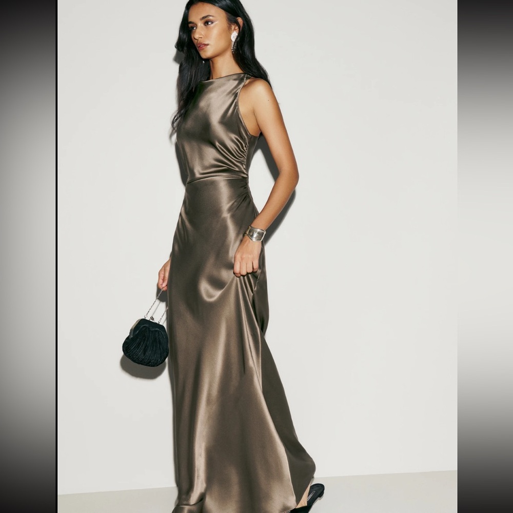 Elegant Reformation Anaiis Silk Dress - Picture 3 of 16